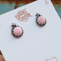 'Star Baby' Midi Studs - Pink Conch - Sterling Silver