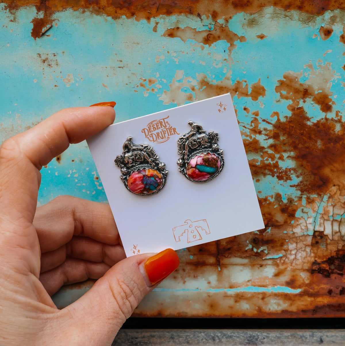 'Fuck Around and Find Out' Earrings - Orange Dahlia - Pick Option