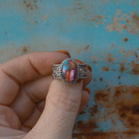 ‘Desert Day & Night' Storyteller Ring - Orange Dahlia - Size 10  - Pick Option