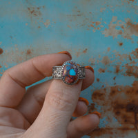 ‘Desert Day & Night' Storyteller Ring - Orange Dahlia - Size 9.25  - Pick Option