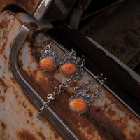 'Fuck Around and Find Out' Necklace - Orange Spiny