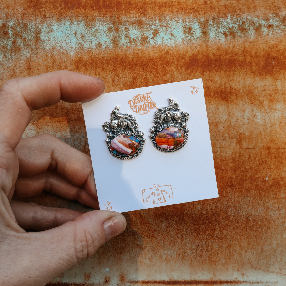 'Fuck Around and Find Out' Earrings - Orange Dahlia - Pick Option