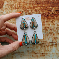 'Two Stone’ Earrings - Royston Ribbon