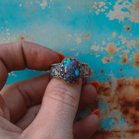 ‘Desert Day & Night' Storyteller Ring - Purple Mohave - Size 10