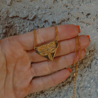 ‘Boot Stitch' Necklace - 18k Gold