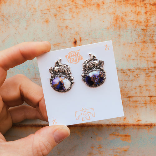 'Fuck Around and Find Out' Earrings - Purple Violet - Pick Option