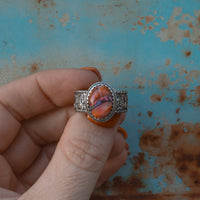 ‘Desert Day & Night' Storyteller Ring - Orange Dahlia - Size 9.25  - Pick Option