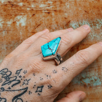 ‘Arrow’ Ring - Blue Moon - Size 11