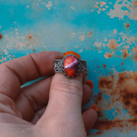 ‘Desert Day & Night' Storyteller Ring - Orange Dahlia - Size 9.25  - Pick Option