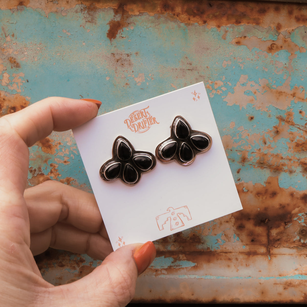 ‘Midi Cluster' Earrings - Onyx