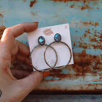 Hinge Hoops - Purple Mohave - Pick Option