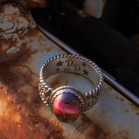 ‘Desert Day & Night' Storyteller Ring - Orange Dahlia - Size 7.25  - Pick Option