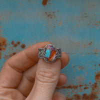 ‘Desert Day & Night' Storyteller Ring - Orange Dahlia - Size 7  - Pick Option