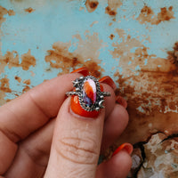 'Moon & Star' Ring - Orange Dahlia - Size 6 - Pick Option