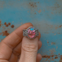 ‘Desert Day & Night' Storyteller Ring - Orange Dahlia - Size 7  - Pick Option