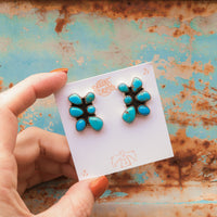 ‘Rectangle Cluster' Earrings - Kingman - Pick Option