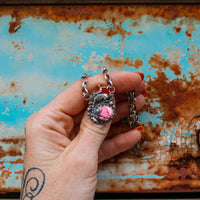 'Fuck Around and Find Out' Necklace - Orange Dahlia - Pick Option