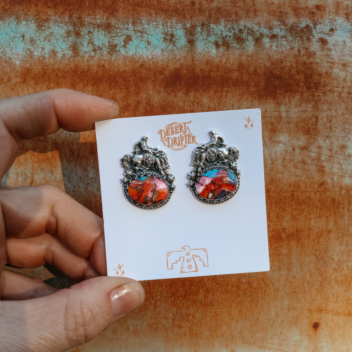 'Fuck Around and Find Out' Earrings - Orange Dahlia - Pick Option