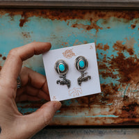 ‘Roughie & Cowboy Hat' Earrings - Blue Ridge