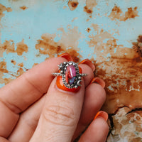 'Moon & Star' Ring - Orange Dahlia - Size 7 - Pick Option