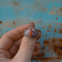 ‘Desert Day & Night' Storyteller Ring - Orange Dahlia - Size 10  - Pick Option