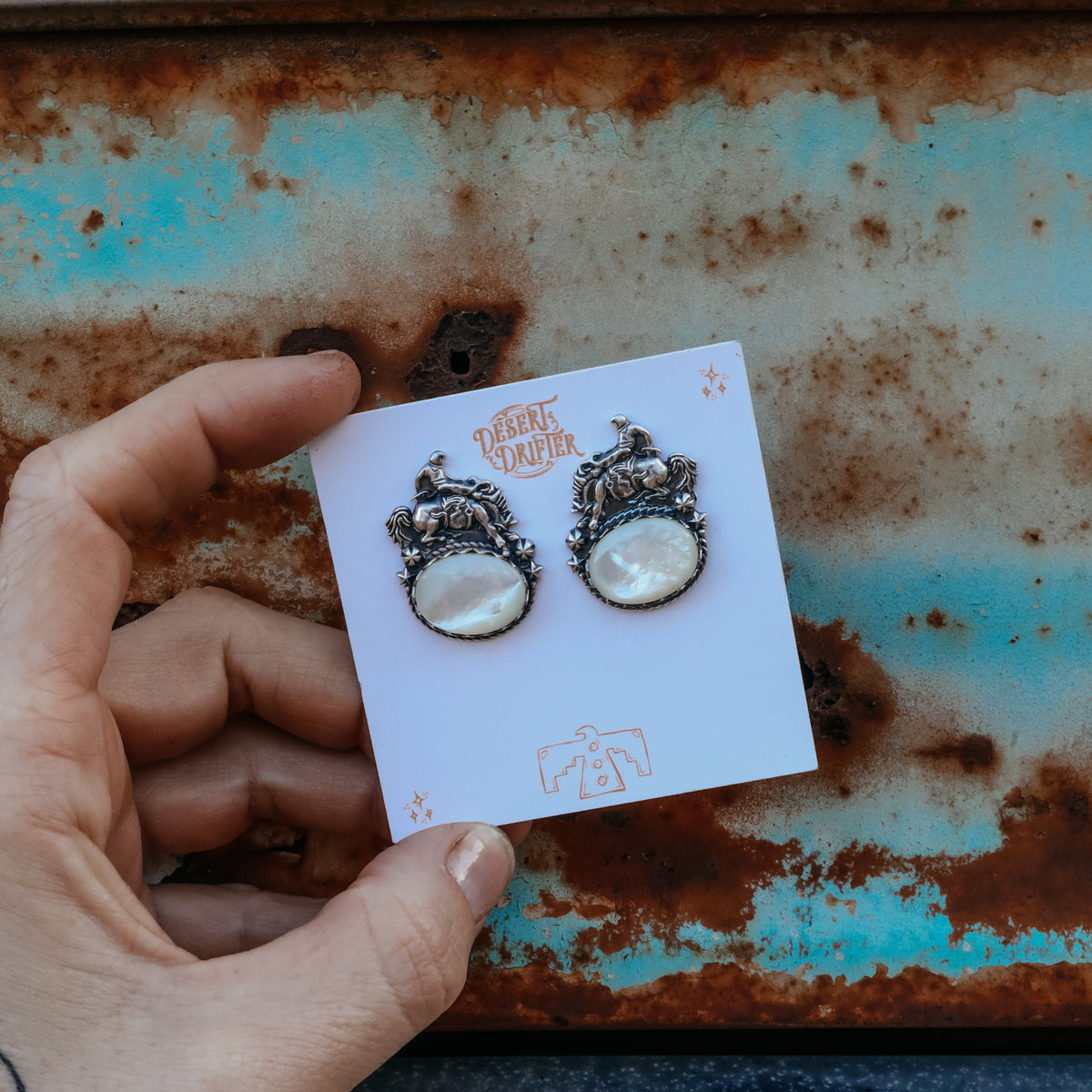 'Fuck Around and Find Out' Earrings - Mother Of Pearl