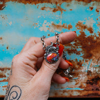 'Fuck Around and Find Out' Necklace - Orange Dahlia - Pick Option