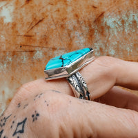 ‘Arrow’ Ring - Blue Moon - Size 11