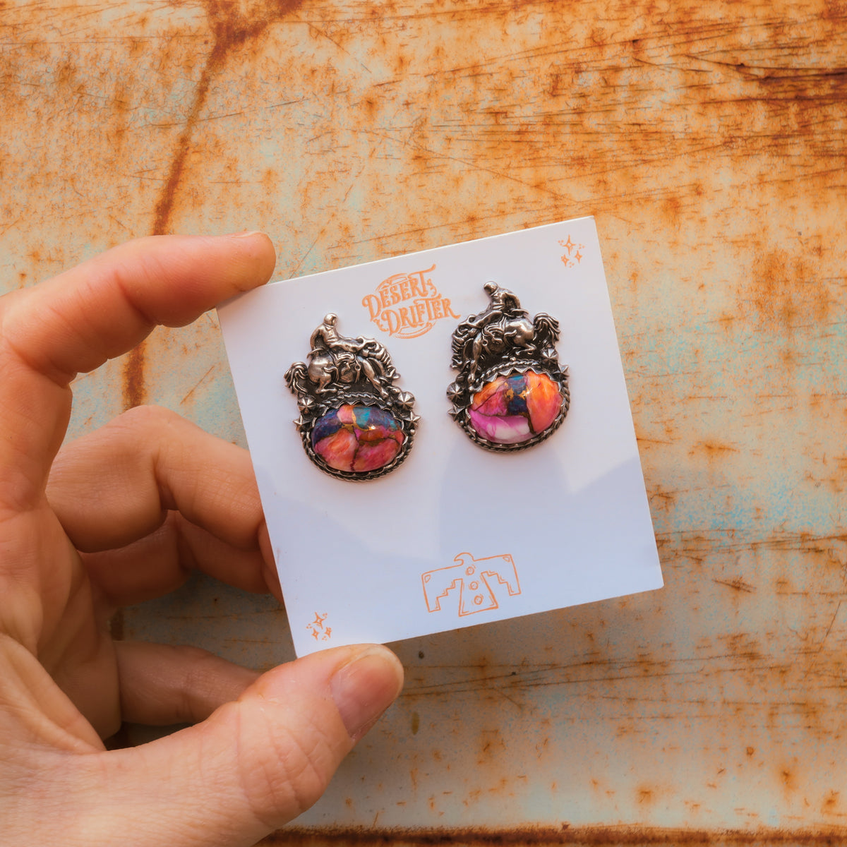 'Fuck Around and Find Out' Earrings - Orange Dahlia - Pick Option