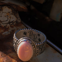 ‘Desert Day & Night' Storyteller Ring - Pink Conch - Sterling Silver