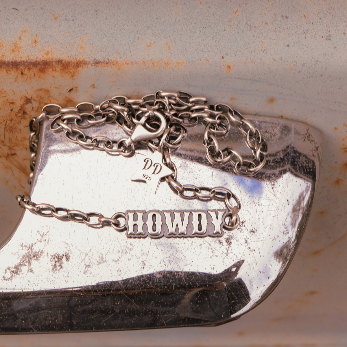 'Howdy' Necklace - Sterling Silver