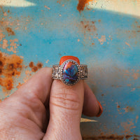 ‘Desert Day & Night' Storyteller Ring - Orange Dahlia - Size 9.25  - Pick Option