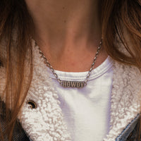 'Howdy' Necklace - Sterling Silver